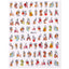 Elegantes Stickers de Uñas 3D - Diseños de Personajes y Flores