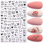Elegantes Stickers de Uñas 3D - Diseños de Personajes y Flores