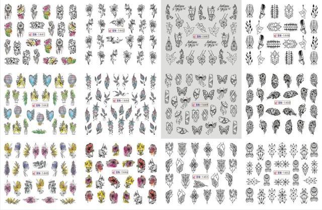 Pop Art Nail Stickers - Creative Comic Designs for Manicures