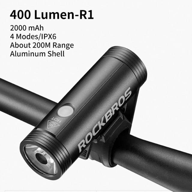 Juego de luces LED para bicicleta recargables por USB - 1000LM a prueba de agua