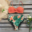 Vintage High Waist Floral Bikini Set for Women - Tummy Control Halter Swimwear - Korvel