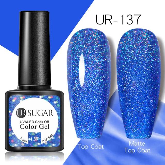 Esmalte de Uñas Gel Elegante Plateado Púrpura - 7.5ml