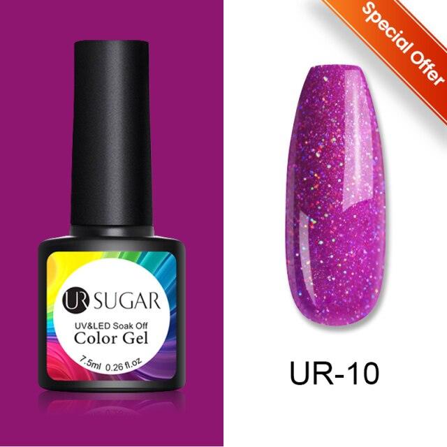Esmalte de Uñas Gel Elegante Plateado Púrpura - 7.5ml