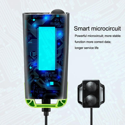 4000mAh USB Rechargeable Bike LED Light & Computer with Horn
