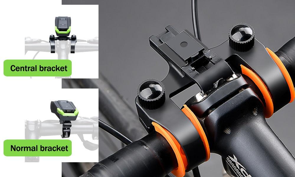 Lumière LED de vélo rechargeable USB 4000mAh et ordinateur avec klaxon