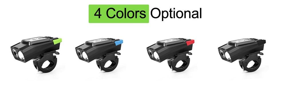 Lumière LED de vélo rechargeable USB 4000mAh et ordinateur avec klaxon