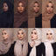 Lightweight Solid Scarf - Premium Cotton Linen Wrap for Women