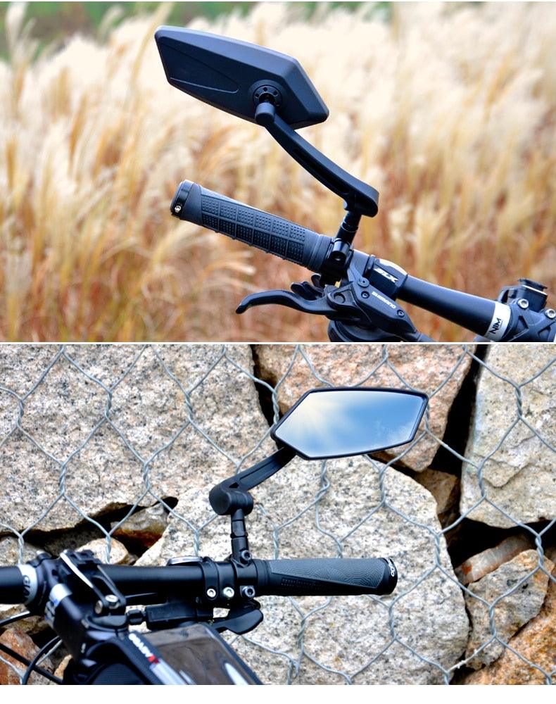 Adjustable Bicycle Handlebar Rear View Mirror for Safe Cycling
