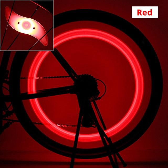 Lumières de rayon de vélo premium - Décoration de sécurité LED brillante