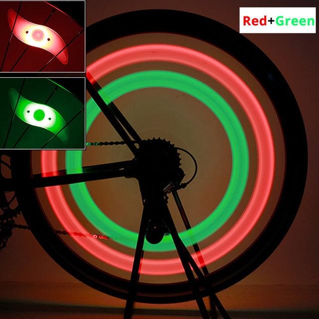 Lumières de rayon de vélo premium - Décoration de sécurité LED brillante