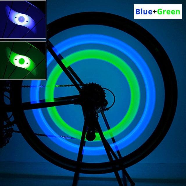 Lumières de rayon de vélo premium - Décoration de sécurité LED brillante