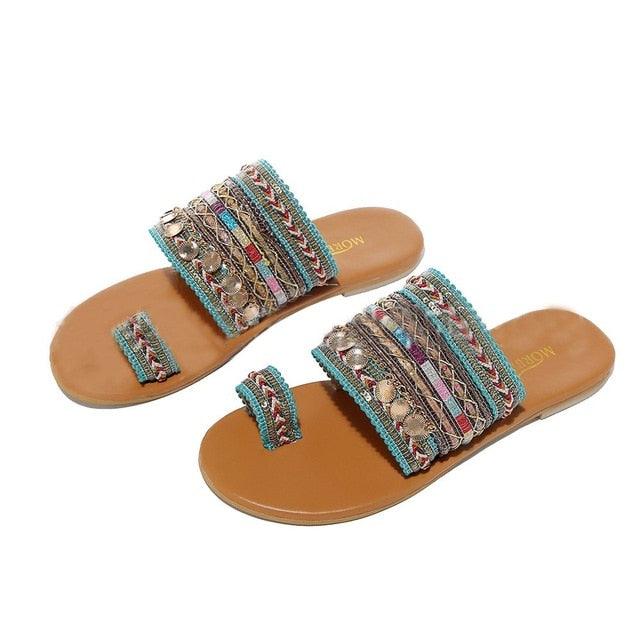 Elegant Handmade Women’s Flip-Flop Sandals for Summer