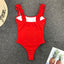 Elegant Black One-Piece Swimsuit with Ruffles