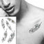 Calcomanías de Tatuajes Temporales de Plumas y Diente de León Impermeables de Lujo