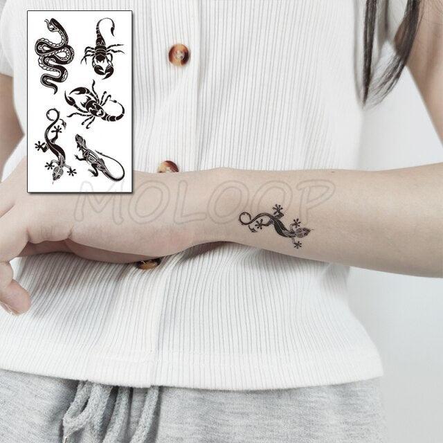Calcomanías de Tatuajes Temporales de Plumas y Diente de León Impermeables de Lujo