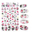 Calcomanías de Uñas 3D - Diseño de Hojas, Mariposas y Corazones