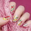 Mixed Acrylic Nail Art Stickers - Unique Leaf Designs