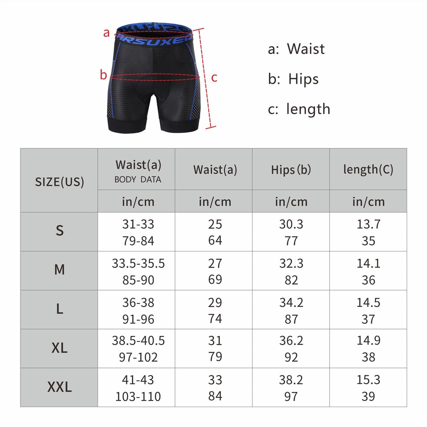 Shorts de cyclisme pour hommes avec coussin en gel 5D pour un confort ultime