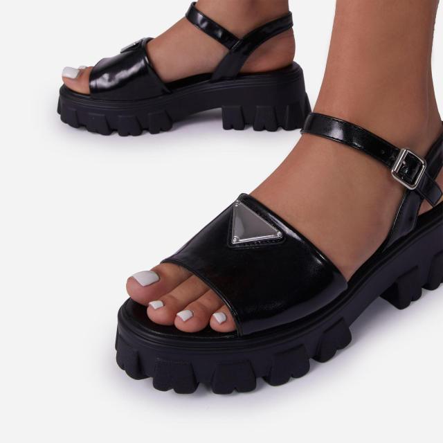 Sandales à plateforme pour femmes avec boucle - Chaussures d'été élégantes