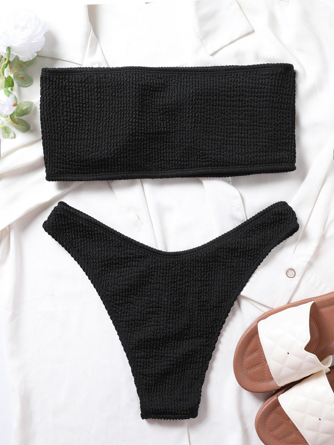 Conjunto de Bikini Elegante con Push-Up para Mujeres