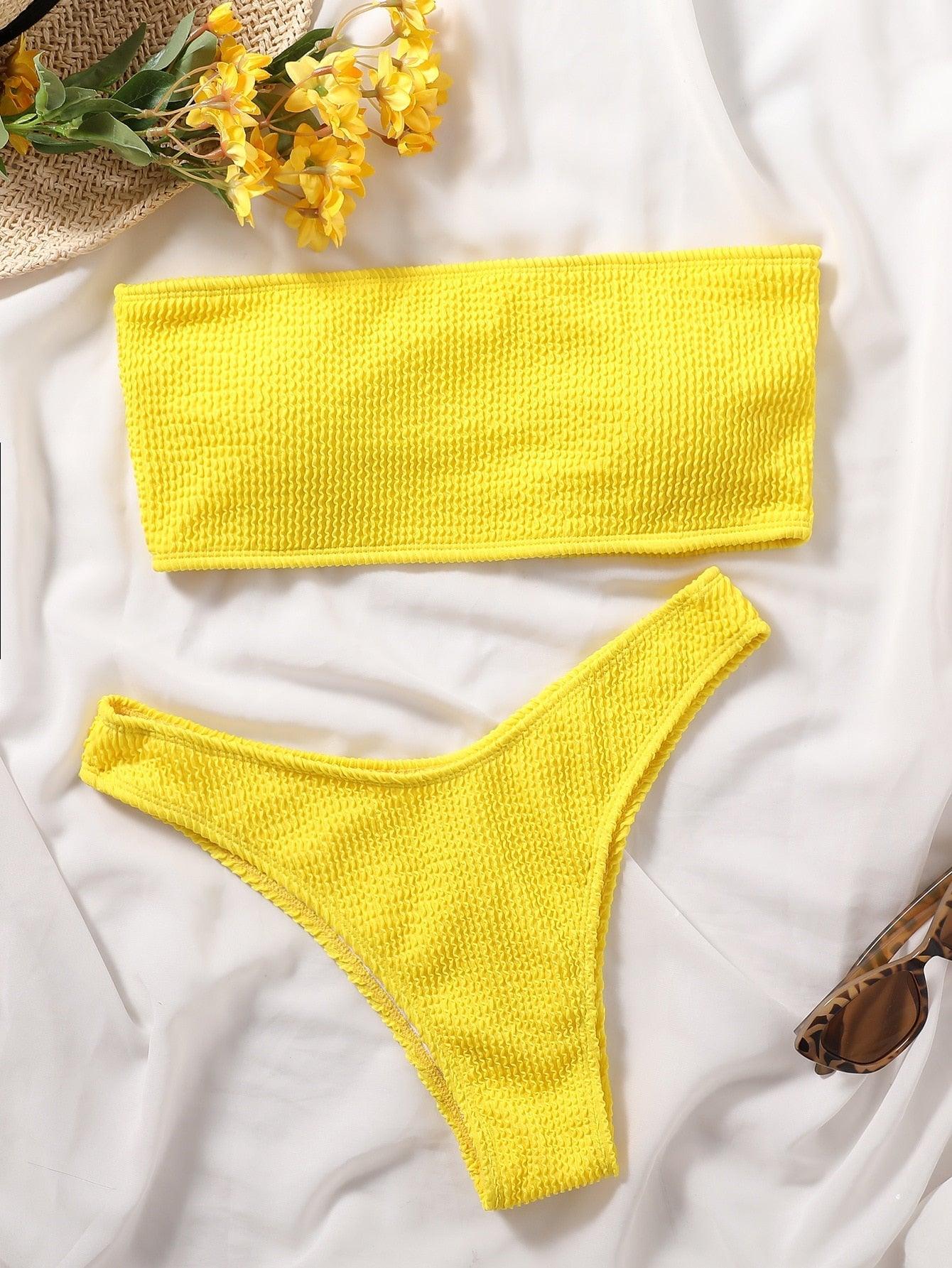 Conjunto de Bikini Elegante con Push-Up para Mujeres