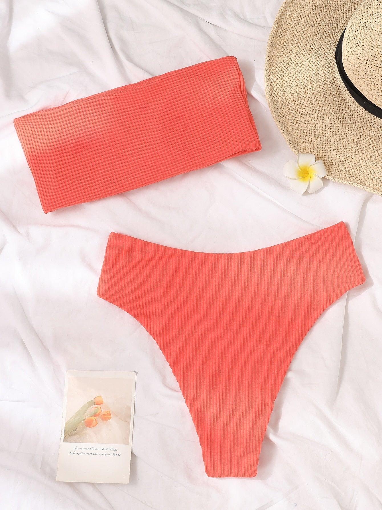 Conjunto de Bikini Elegante con Push-Up para Mujeres