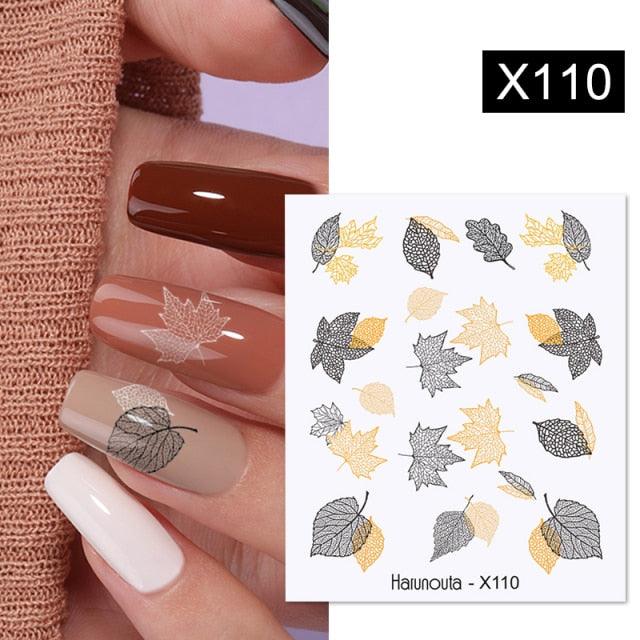 Spring Green Theme Water Decal Stickers for Nail Art