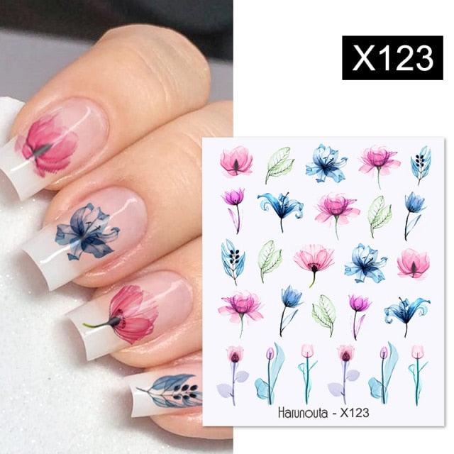 Spring Green Theme Water Decal Stickers for Nail Art