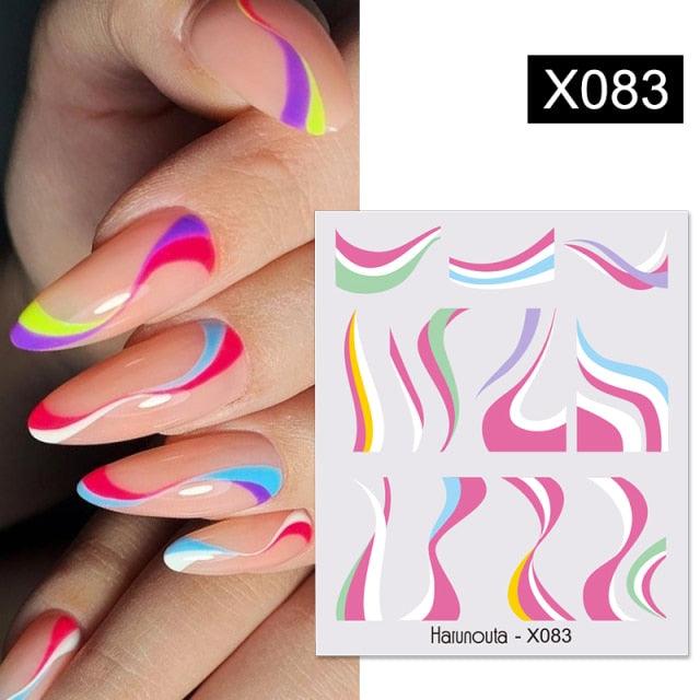 Spring Green Theme Water Decal Stickers for Nail Art