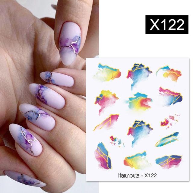 Spring Green Theme Water Decal Stickers for Nail Art