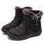 Stylish Women's Waterproof Winter Boots - Lightweight Ankle Design with Fur Lining - Korvel