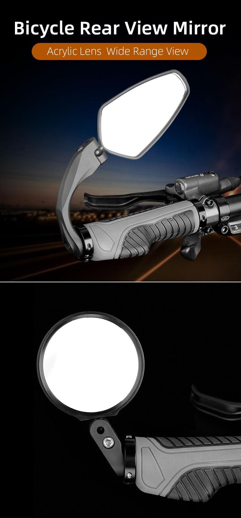 Miroir de vélo arrière réglable pour une sécurité accrue