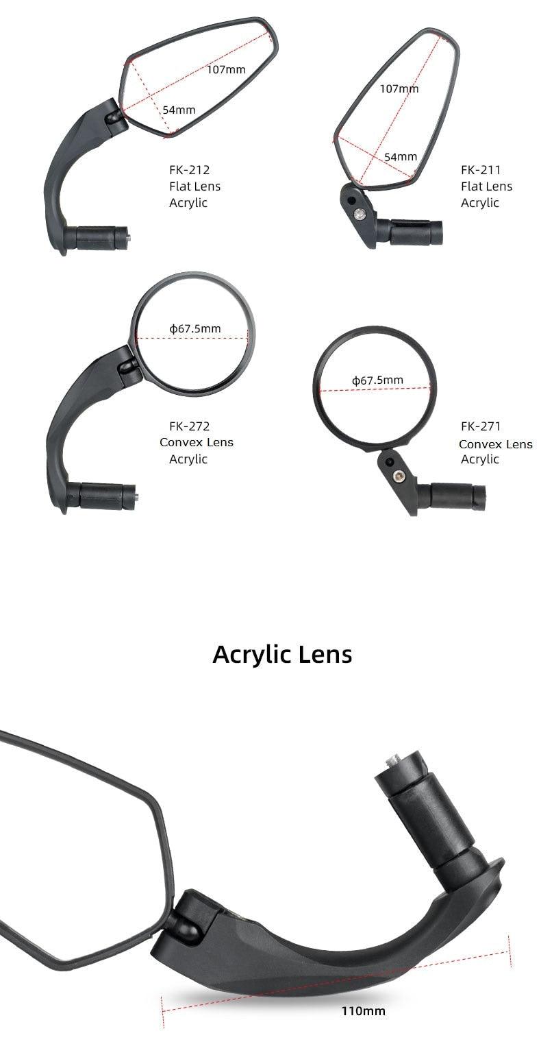 Miroir de vélo arrière réglable pour une sécurité accrue