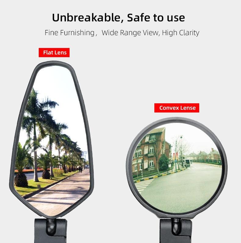 Miroir de vélo arrière réglable pour une sécurité accrue