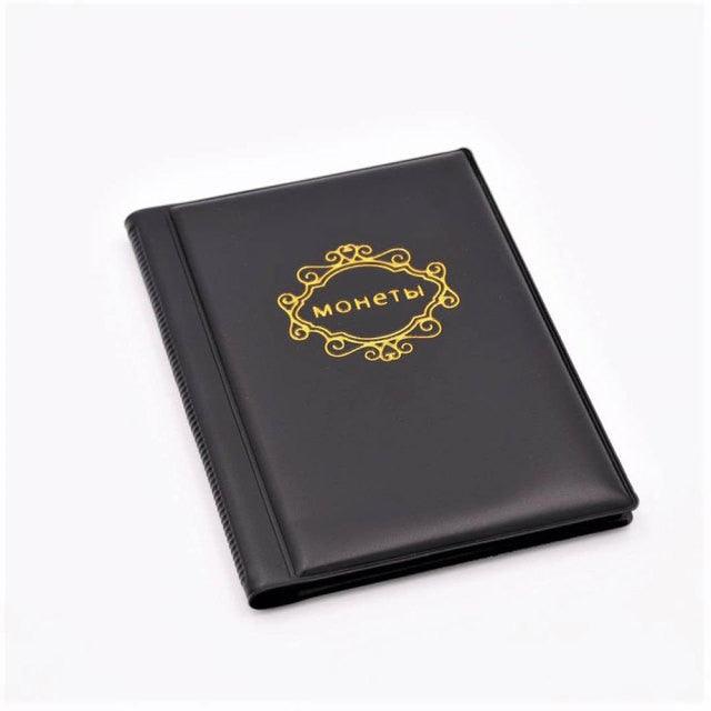 PU Leather Coin Album - 120 Pocket Collector's Organizer
