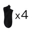 4 Pares de Calcetines Sin Mostrar con Bordado de Corazón para Mujeres