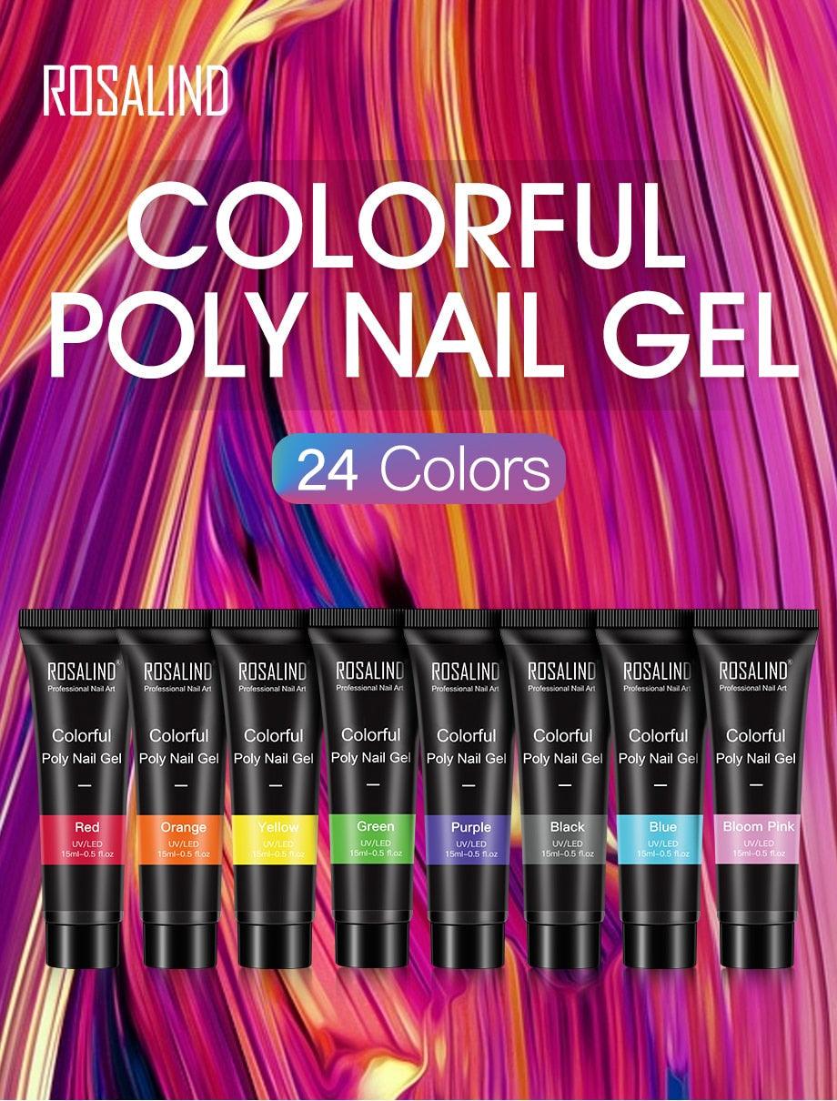 Gel de extensión de uñas UV premium - 15ml esmalte con brillo