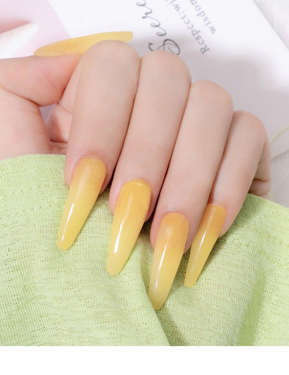 Gel de extensión de uñas UV premium - 15ml esmalte con brillo
