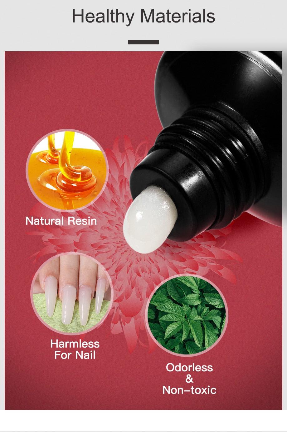 Gel de extensión de uñas UV premium - 15ml esmalte con brillo
