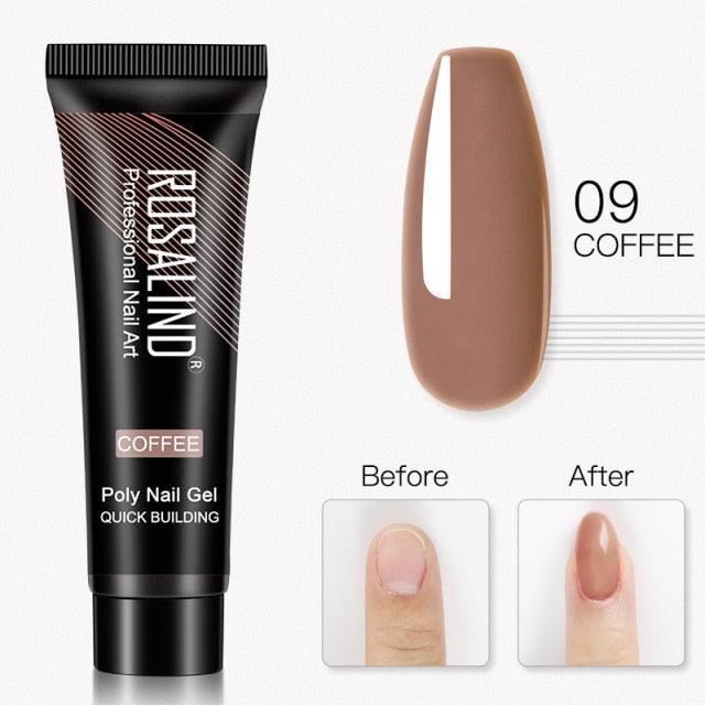 Gel de extensión de uñas UV premium - 15ml esmalte con brillo
