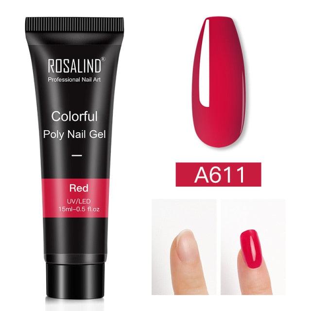 Gel de extensión de uñas UV premium - 15ml esmalte con brillo