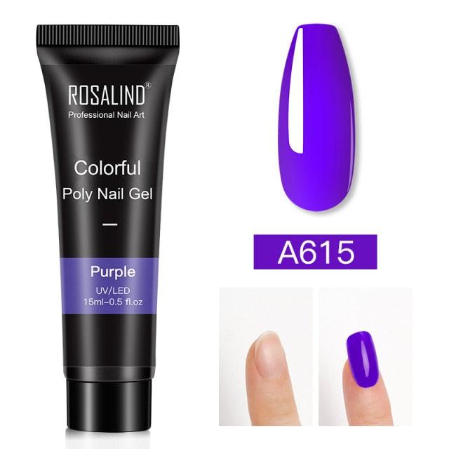 Gel de extensión de uñas UV premium - 15ml esmalte con brillo