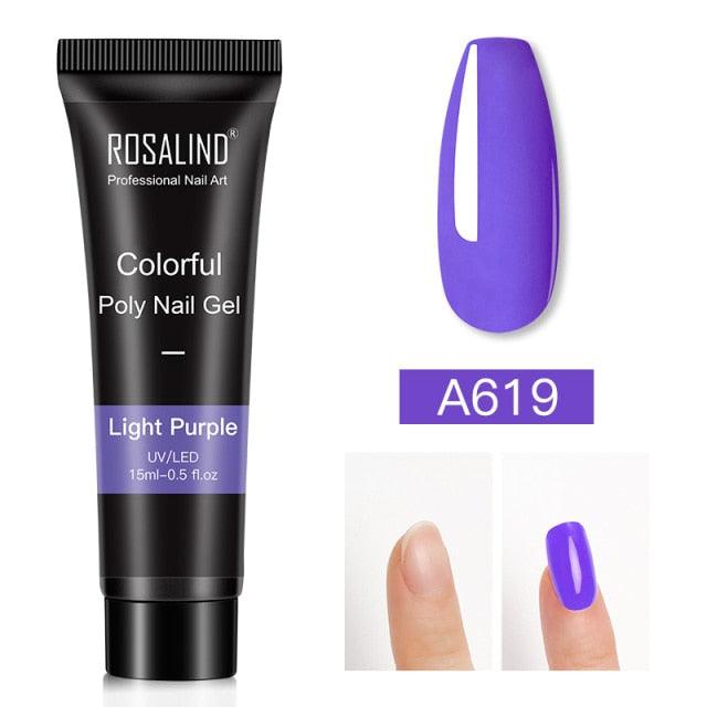 Gel de extensión de uñas UV premium - 15ml esmalte con brillo