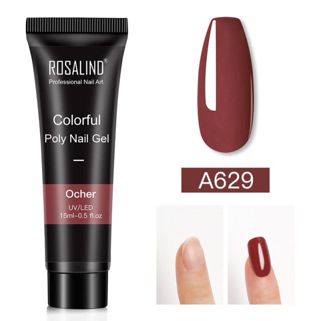 Gel de extensión de uñas UV premium - 15ml esmalte con brillo