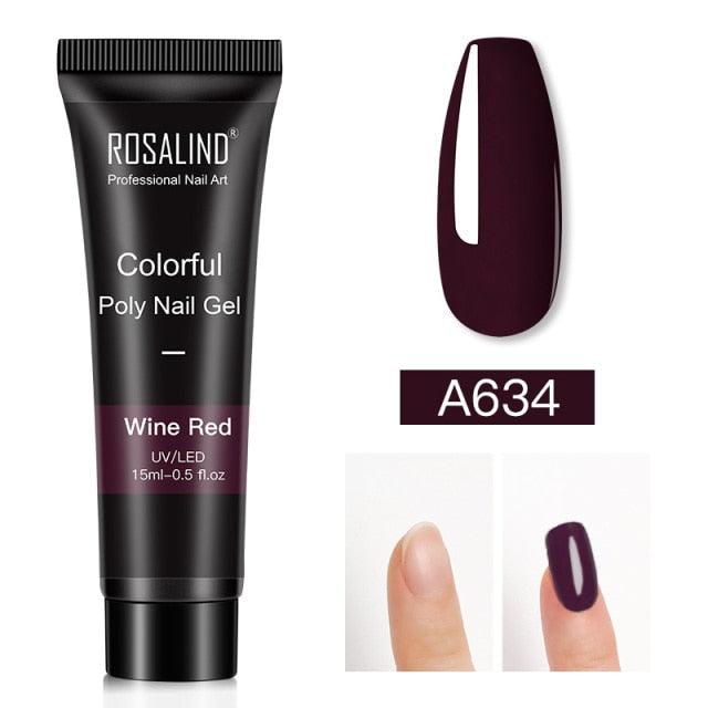 Gel de extensión de uñas UV premium - 15ml esmalte con brillo