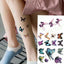 Elegante Calcomanía de Tatuaje Temporal Impermeable de Mariposa 3D