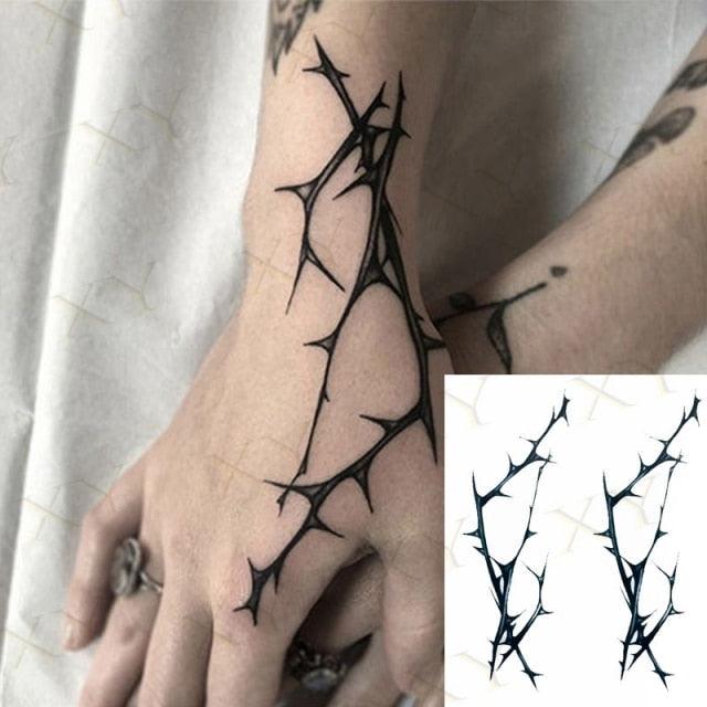 Elegante Calcomanía de Tatuaje Temporal Impermeable de Mariposa 3D