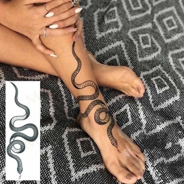 Elegante Calcomanía de Tatuaje Temporal Impermeable de Mariposa 3D