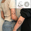 Elegant Waterproof Temporary Tattoos - Sun, Moon & Heart Designs