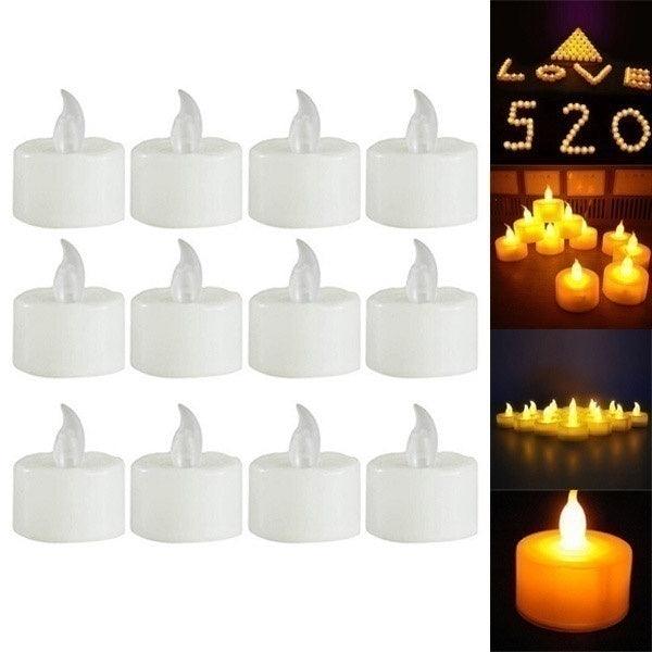 Bougies LED sans flamme - Ensemble de 12/24/48